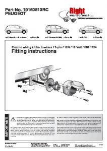 Fitting instructions - PF Jones