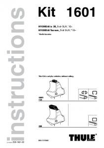 Fitting Instructions - Rack Attack