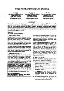 Fixed-Point Arithmetic Line Clipping