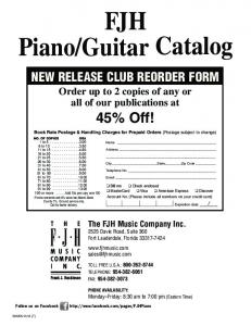 FJH Piano/Guitar Catalog