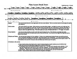 Flam Accent Break Down SnareScience.com - Universal