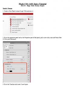 Flash CS4 (AS3) Intro Tutorial