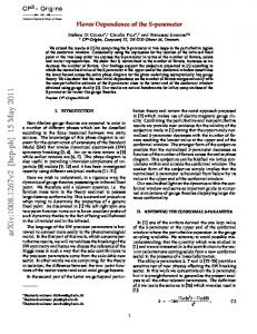 Flavor Dependence of the S-parameter