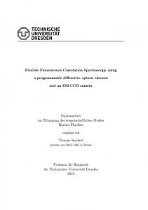 Flexible Fluorescence Correlation Spectroscopy