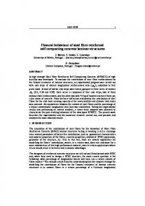 Flexural behaviour of steel fibre reinforced self ... - CiteSeerX