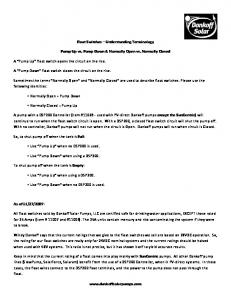 Float Switch Terminology PDF - Dankoff Solar Water Pumps