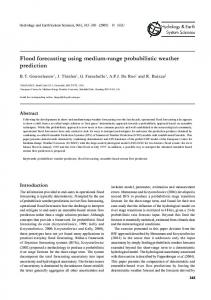 Flood forecasting using medium-range