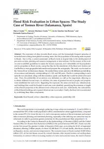 Flood Risk Evaluation in Urban Spaces - MDPI