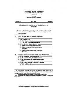 Florida Law Review - SSRN papers