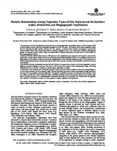 Floristic Relationships Among Vegetation Types of ... - Oxford Journals