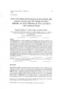 Flow-cytometric determination of intracellular pH,