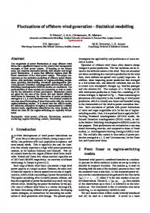 Fluctuations of offshore wind generation