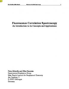 Fluorescence Correlation Spectroscopy