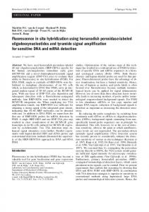 Fluorescence in situ hybridization using horseradish peroxidase ...