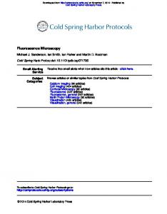 Fluorescence Microscopy