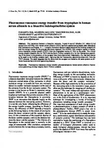 Fluorescence resonance energy transfer from ... - Springer Link