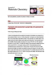 Fluorescent and electrochromic polyamides with pyrenylamine ...