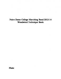 Flutes - Notre Dame College