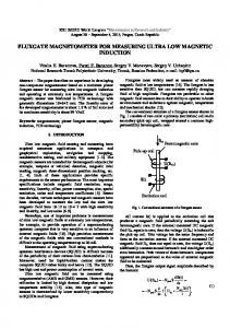 fluxgate magnetometer for measuring ultra low