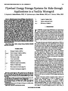 Flywheel Energy Storage Systems for Ride-through ... - IEEE Xplore