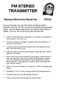 FM STEREO TRANSMITTER