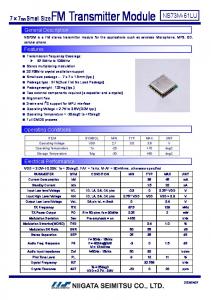 FM Transmitter Module NS73M-61LU