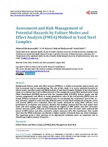 FMEA - Scientific Research Publishing