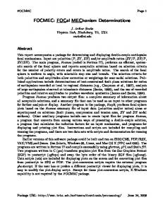 FOCMEC: FOCal MEChanism Determinations