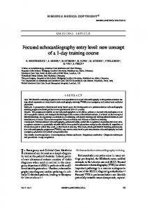 Focused echocardiography entry level: new concept ...