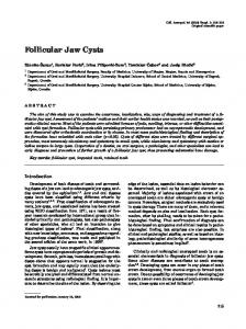 Follicular Jaw Cysts - Semantic Scholar