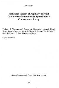 Follicularr Variant of Papillary Thyroid Carcinoma
