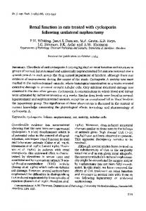 following unilateral nephrectomy - NCBI