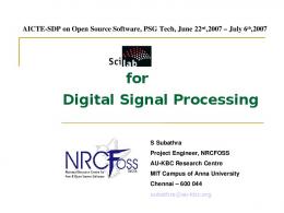 for Digital Signal Processing