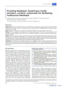 for facilitating multisource feedback