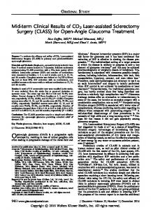 for Open-Angle Glaucoma Treatment - IngentaConnect