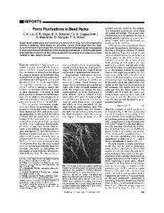 Force Fluctuations in Bead Packs