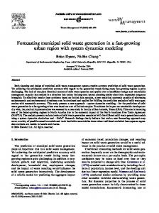 Forecasting municipal solid waste generation in a ... - Semantic Scholar