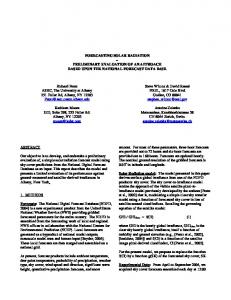 FORECASTING SOLAR RADIATION - CiteSeerX