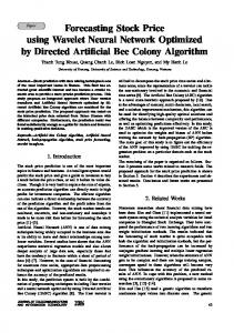 Forecasting Stock Price using Wavelet Neural Network Optimized by ...