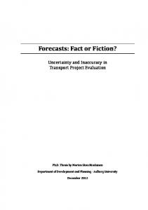 Forecasts: Fact or Fiction?