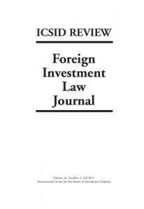 Foreign Investment Law Journal
