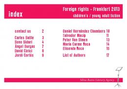 Foreign rights - Frankfurt 2013 - Agencia Literaria Silvia Bastos