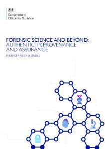 Forensic science and beyond: authenticity ... - Forensic Access