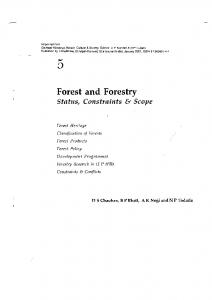 Forest and Forestry