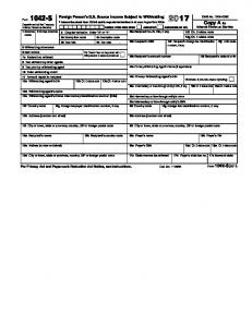 Form 1042-S