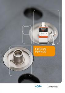 FORM 20 FORM 30 - GF AgieCharmilles