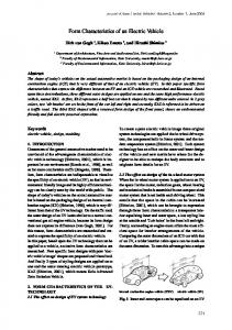 Form Characteristics of an Electric Vehicle