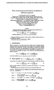 Form of solutions and periodicity for systems of difference equations