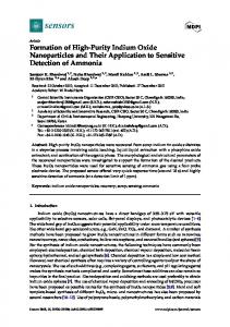 Formation of High-Purity Indium Oxide