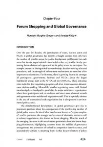 Forum Shopping and Global Governance